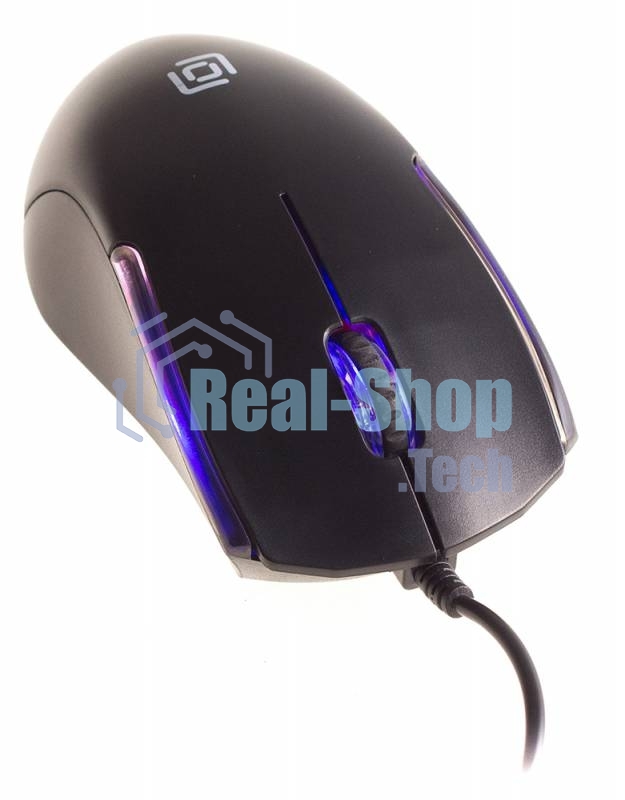 Мышь проводная Oklick 245M черный, 1000 dpi, USB, кнопки - 3