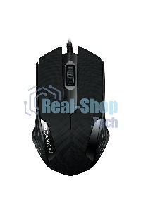 Мышь проводная Canyon CM-02 черный, 1000 dpi, USB, кнопки - 3