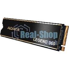 Накопитель SSD ADATA LEGEND 960, 2Tb, PCIe 4.0 x4, M.2 2280, NVMe, R/W 7400/6800, с радиатором