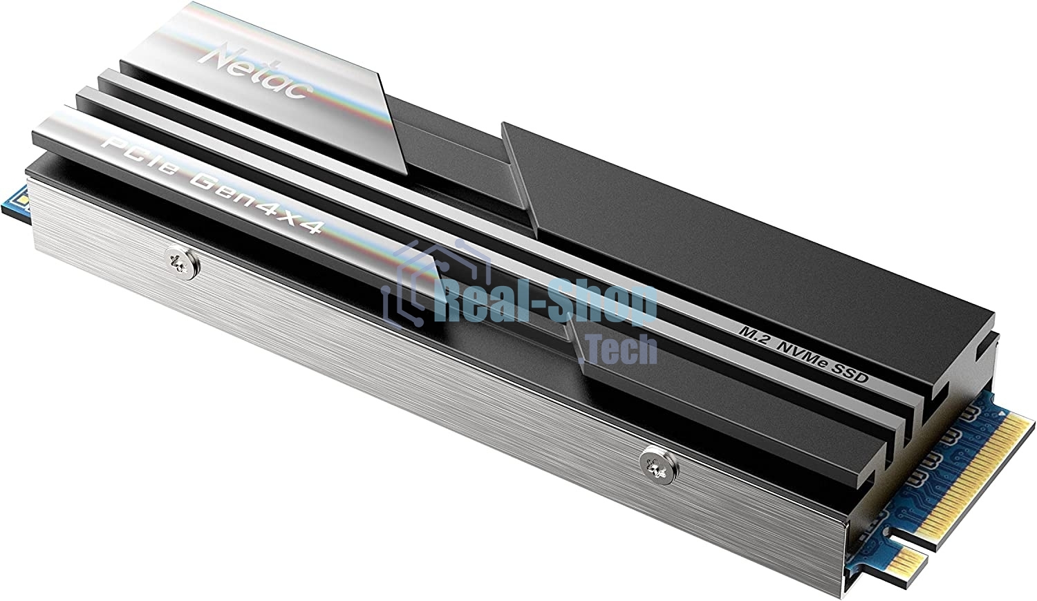 Накопитель SSD Netac NV5000, 1Tb, M.2 2280, PCIe 4.0 x4, NVMe, R/W 5000/4400, с радиатором