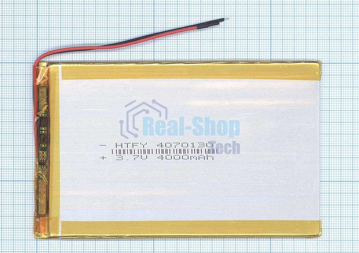 Аккумулятор Li-Pol (батарея) 4x70x130 мм 2pin 3.7V/4000mAh