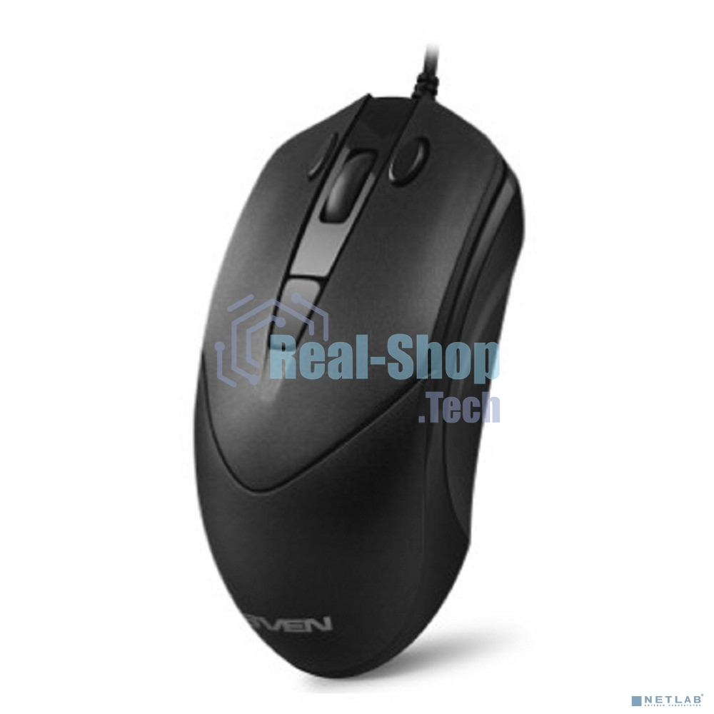Мышь проводная SVEN RX-100 черный, 4000 dpi, USB, кнопки - 6