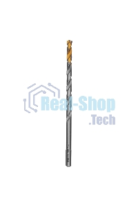 Сверло спиральное по металлу Denzel 7,0 х 156 мм, Р6М5, Golden Tip, удлиненное