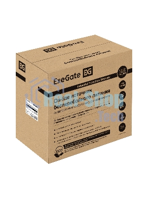 Источник бесперебойного питания On-line ExeGate PowerExpert TL-3000.72V.LCD.AVR.3SH.USB.RS232.SNMP 3000VA/3000W, On-Line, PF=1, LCD, 3*Schuko, RS232, USB, SNMP-slot, встроенные батареи 12V 7.2Ah - 6шт, возможность подключения до 4 внешних батарейных блоков 72В, Tower, металлический корпус, черный
