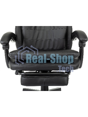 Кресло Бюрократ T-9950MSG-F/BLACK-PU черный, экокожа