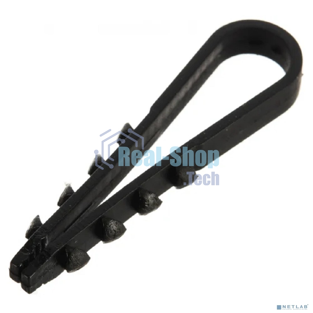 Дюбель-хомут нейлоновый PROconnect 11-18 мм, черный, упаковка 100 шт.