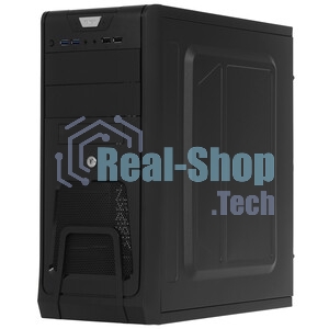 Компьютерный корпус Miditower ExeGate CP-603UB Black, ATX, (CP450W, 80мм), 2*USB+2*USB 3.0, Audio, замок блокировки кнопки питания