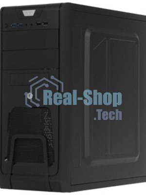 Компьютерный корпус Miditower ExeGate CP-603UB Black, ATX, (CP450W, 80мм), 2*USB+2*USB 3.0, Audio, замок блокировки кнопки питания