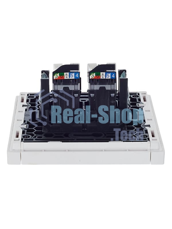 Розетка компьютерная 2-ая RJ45 кат.5E IEK FORTE&PIANO FP233 белый