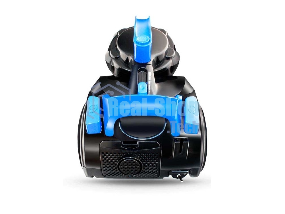 Пылесос Ginzzu VS420, 1700/275 Вт., без мешка, циклонный фильтр, черный/синий