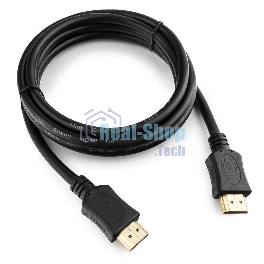 Кабель Cablexpert HDMI CC-HDMI4L-6, 19M/19M, v2.0, серия Light, позол.разъемы, экран, 1.8м, черный, пакет