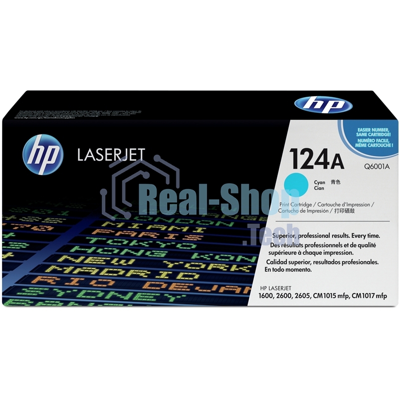 Картридж лазерный HP Q6001A голубой для Color LaserJet 2600 2000 стр.