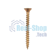 Саморез универсальный Kranz 4х40, желтый цинк, короб (200 шт./уп.)