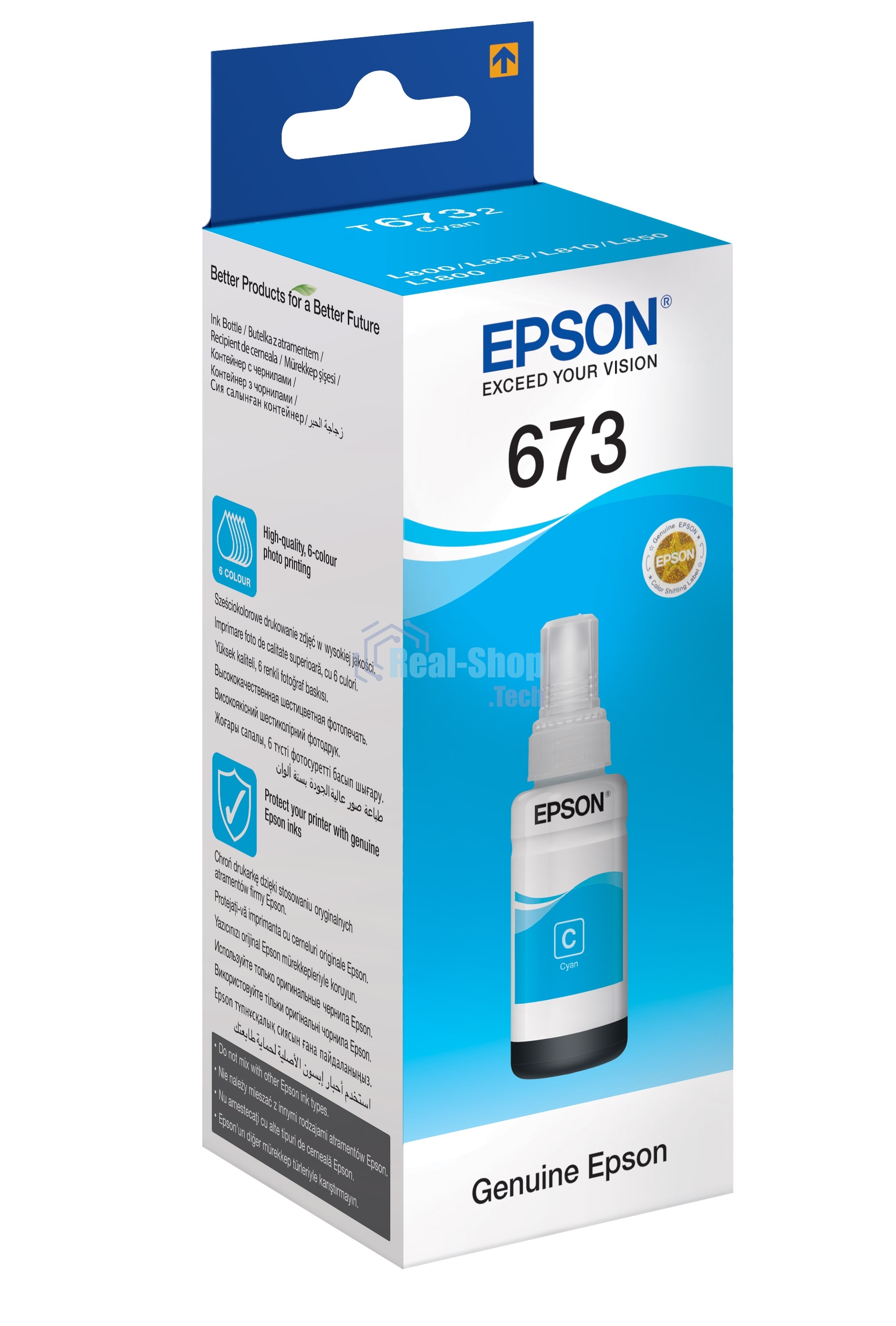 Чернила Epson C13T67324A для L800 (cyan) 70 мл