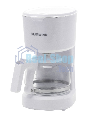 Кофеварка капельная Starwind STD0611 белый, исп. кофе - молотый, 0.6 л, 600 Вт.