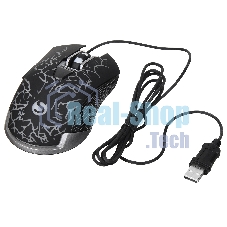 Мышь проводная SunWind SW-M705G черный, 3600 dpi, USB, кнопки - 6