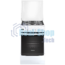 Плита газовая Gefest ПГ 5100-03 белый, конфорок 4 шт, духовка 52 л, 50 см x 85 см x 58.5 см