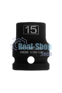 Головка ударная шестигранная, 15 мм, 1/2