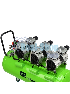 Компрессор безмаслянный малошумный Сибртех МБ 2250/100, 2250 Вт, 100л, 400 л/мин