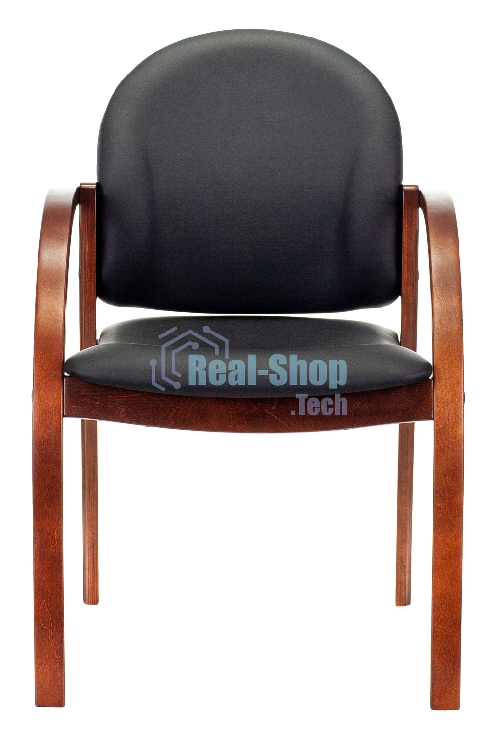 Стул Бюрократ ДЖУНО черный, искусственная кожа