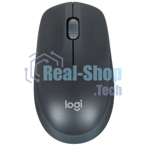Мышь беспроводная Logitech M190 черный/серый, 1000 dpi, радиоканал, USB, кнопки - 3