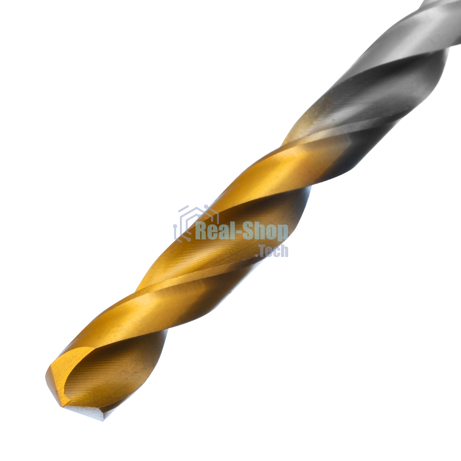 Сверло спиральное по металлу Denzel 7,0 х 156 мм, Р6М5, Golden Tip, удлиненное