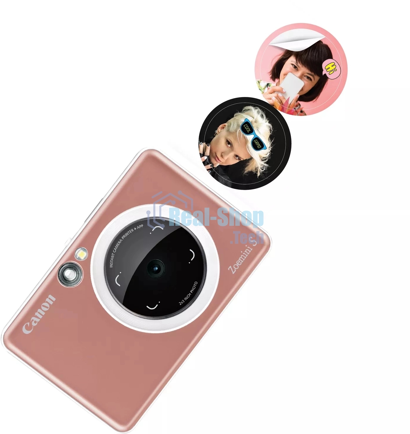 Наклейки Canon ZINK ZP-2030-2C-20 (2 круга) 4967C003/20л./белый для сублимационных принтеров