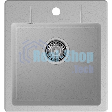 Мойка GRANFEST URBAN 245 1-чаша 450x490мм, монтаж: врезной, материал: кварц, серый