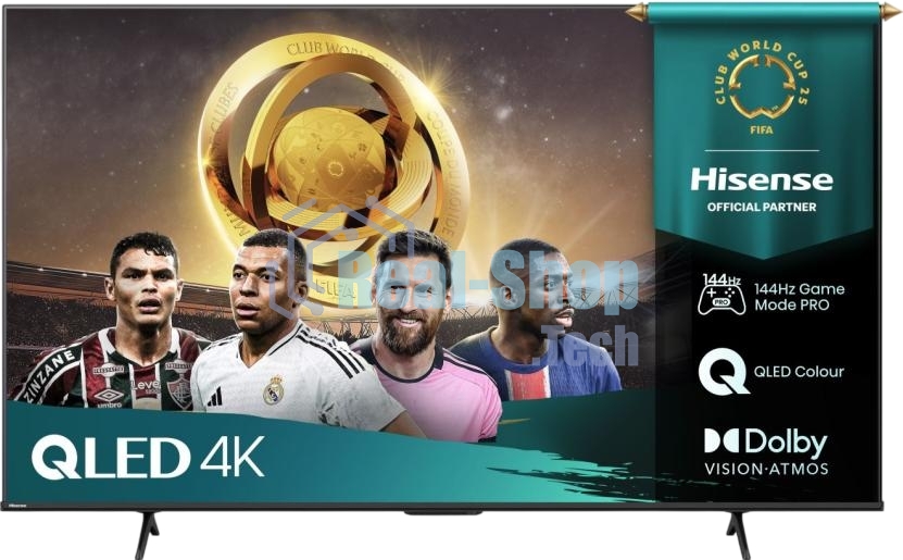 Телевизор Hisense 65'' 65E7Q PRO черный QLED UHD 144 Hz VIDAA U9