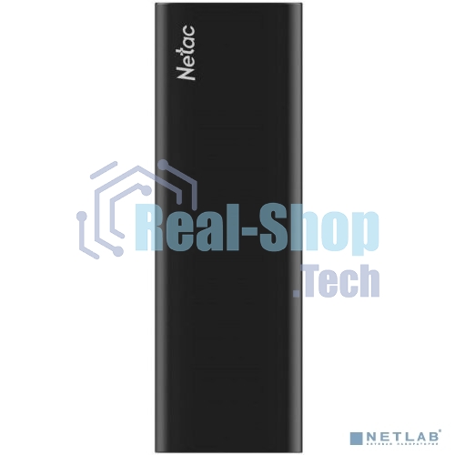 Внешний SSD Netac Z SLIM, 250 Gb, USB 3.2 Gen 2 Type-C, R/W 550/480, черный