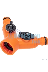 Разветвитель 2-х канальный на кран 3/4-1/2 дюйма Четыре Сезона