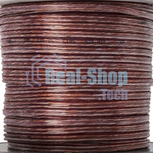Акустический кабель Cablexpert CC-TC2x0,5-50M, прозрачный, 50 м, на катушке