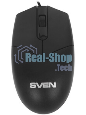 Мышь проводная SVEN RX-30 черный, 1000 dpi, USB, кнопки - 3
