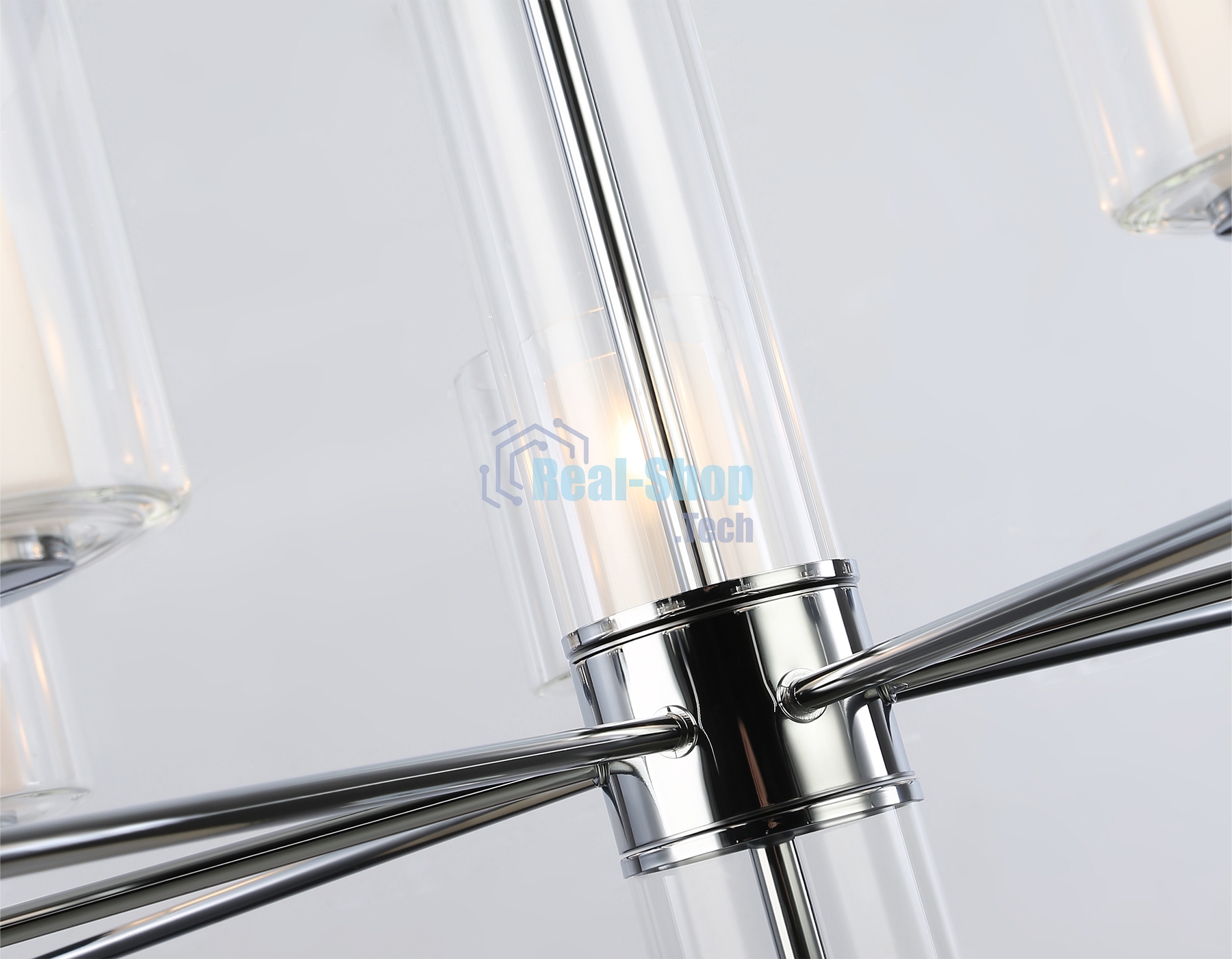 Люстра Ambrella light LH56003/7 СH/FR хром/белый матовый E14*7 max 40W D790*1260