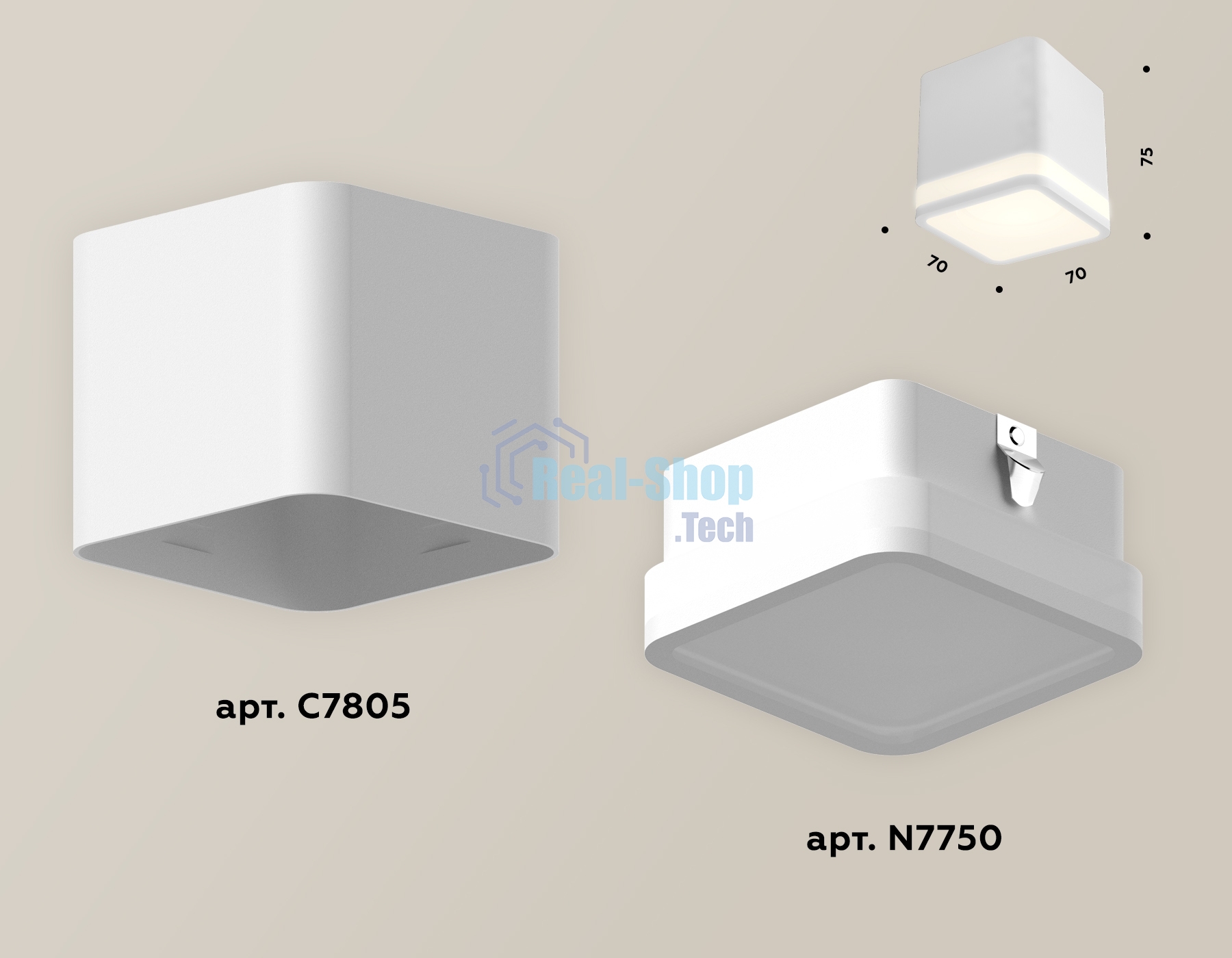 Светильник Ambrella Light XS7805030 SWH/FR белый песок/белый матовый MR16 GU5.3 (C7805, N7750)