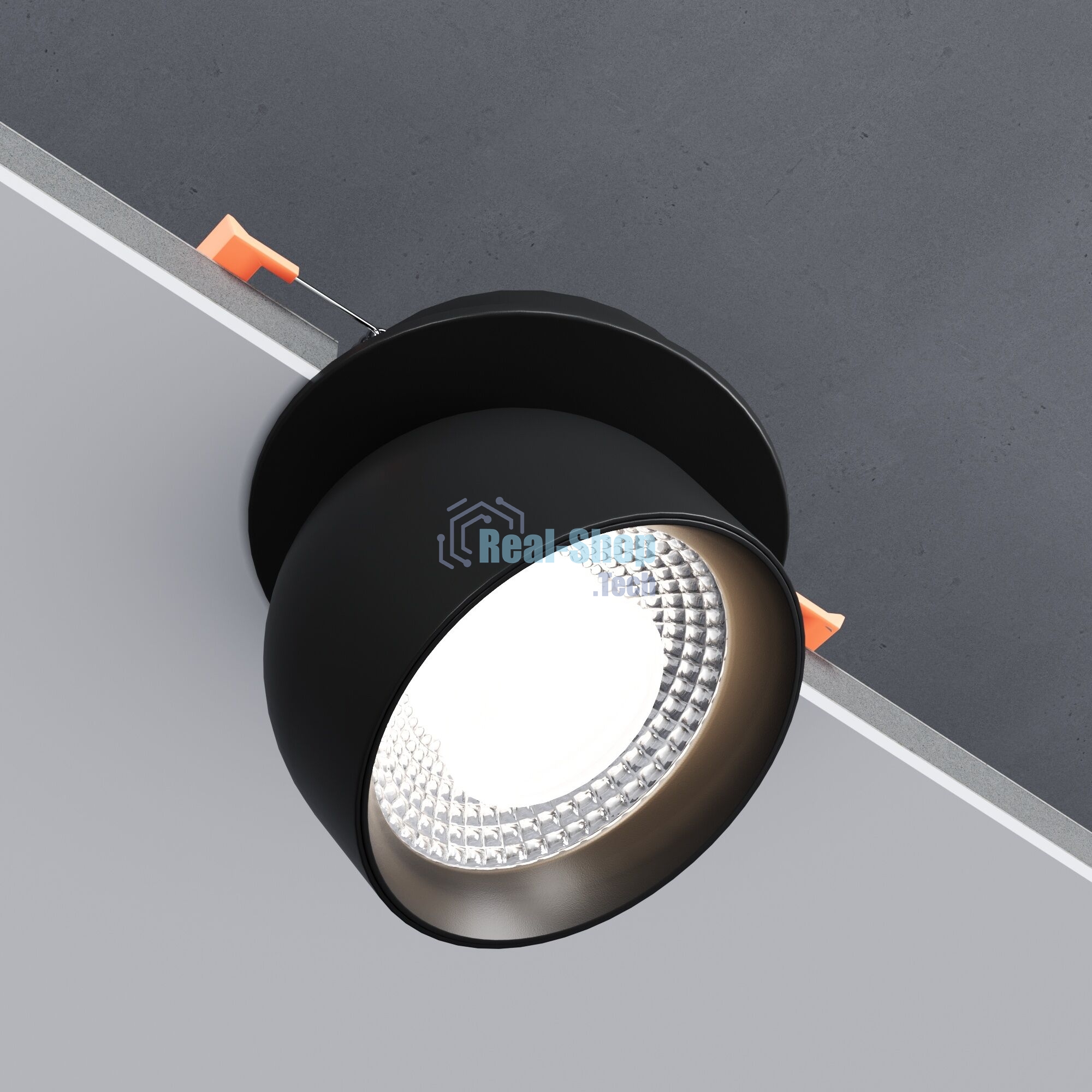 25092/LED / светильник встраиваемый светодиодный / черный