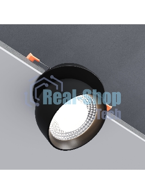 25092/LED / светильник встраиваемый светодиодный / черный