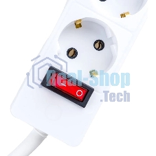 Сетевой фильтр PROconnect STANDARD 4 гнезда, 3 м, 3х0.75 мм², с/з, белый