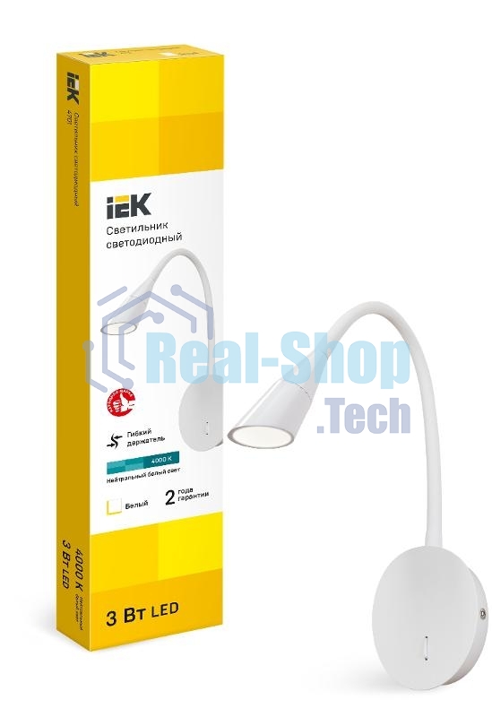 Светильник LED 4701 настенный 3Вт 3000К IP20 белый IEK