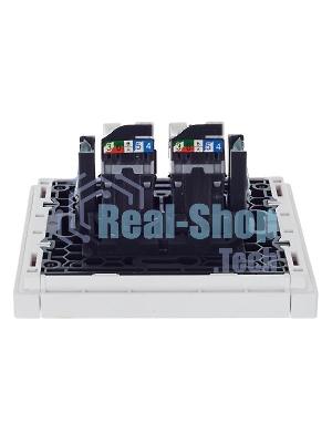 Розетка компьютерная 2-ая RJ45 кат.5E IEK FORTE&PIANO FP233 белый