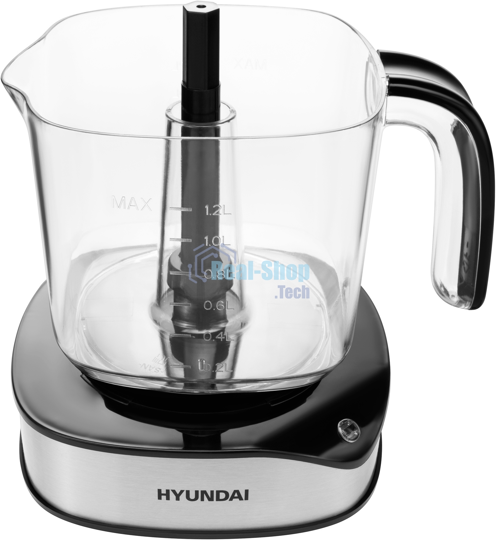 Соковыжималка Hyundai HY-JC4123 стальной/чёрный, цитрусовая, 30 Вт, 1200 мл, механическое