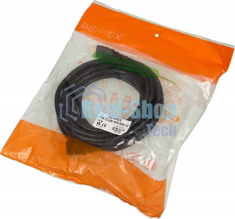 Кабель аудио-видео High Speed ver.1.4 HDMI (m)/HDMI (m) 7м. позолоченные контакты черный