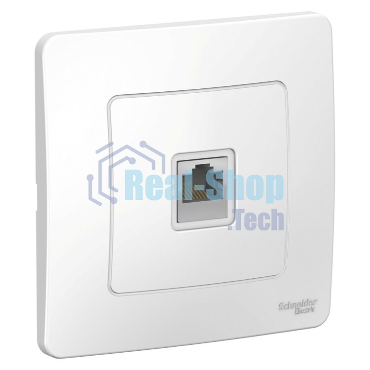 Розетка компьютерная СП Blanca RJ45 кат.5e бел. SchE BLNIS045001