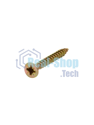 Саморез универсальный Kranz 4х35, желтый цинк, короб (200 шт./уп.)