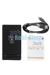 Беспроводное зарядное устройство ACD-W102Q-F1B 10Вт, беспроводная Qi, 2-катушки с QC, 5В/2А ~ 9В/1,8А RTL