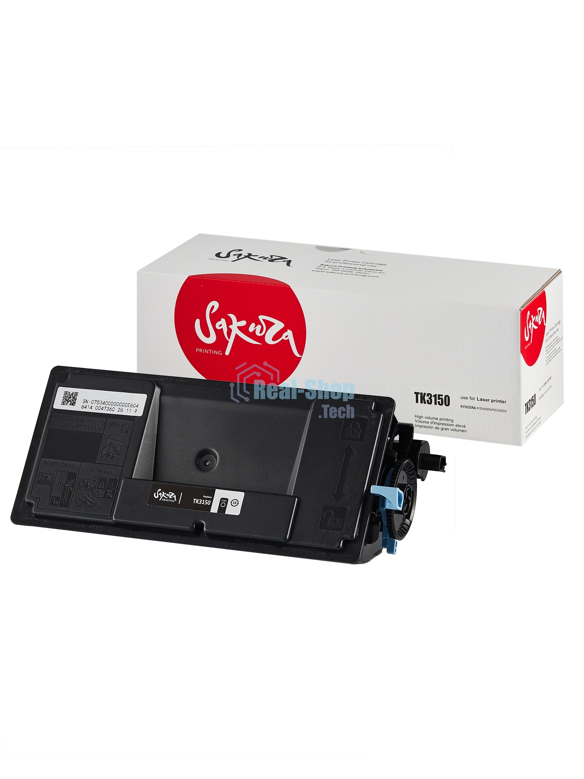 Картридж Sakura TK3150 для Kyocera Mita, черный, 14500 к.