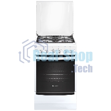 Плита газовая Gefest ПГ 5100-02 белый, конфорок 4 шт, духовка 52 л, 50 см x 85 см x 58.5 см