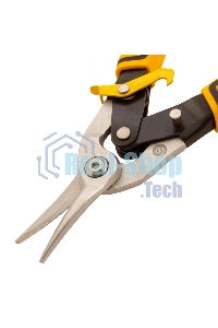 Ножницы по металлу Denzel, 270мм, прямой рез,сталь-CrMo, трехкомп.рук-ки