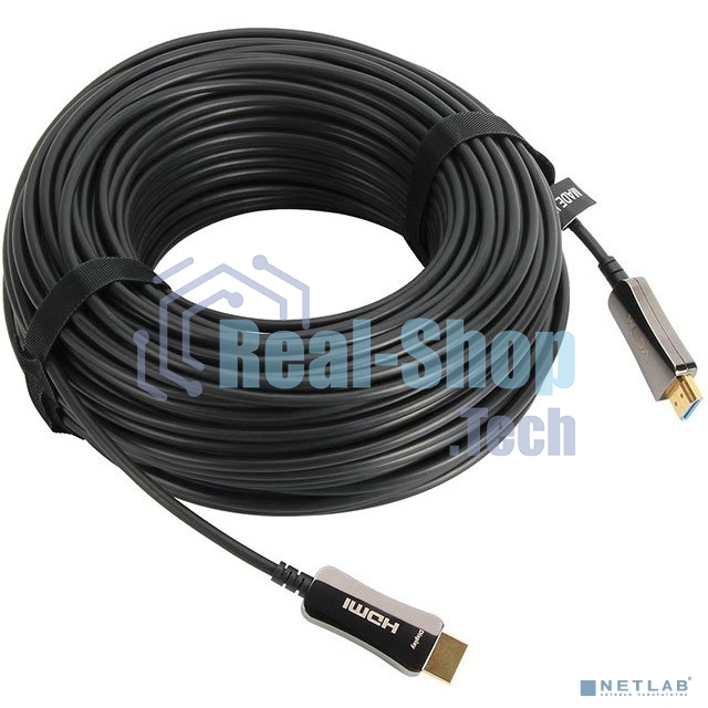 Активный оптический кабель HDMI 19M/M,ver. 2.0, 4K@60 Hz 40m VCOM