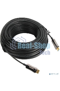 Активный оптический кабель HDMI 19M/M,ver. 2.0, 4K@60 Hz 40m VCOM